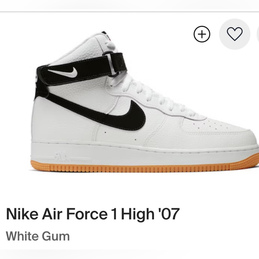 Nike Air Force 1 High '07 white gum
